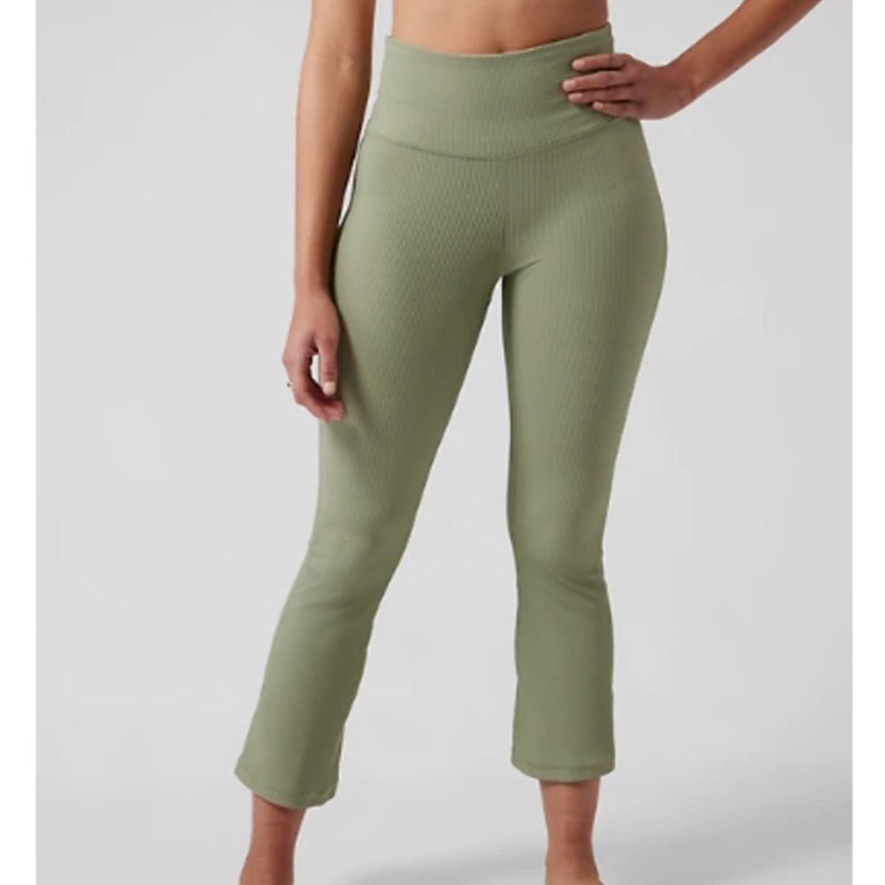 Athleta Elation Ribbed Flare pants